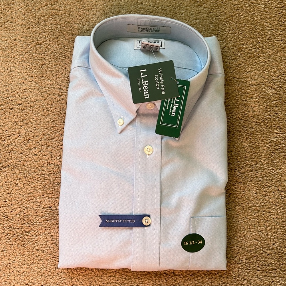LL Bean light blue Oxford Shirt